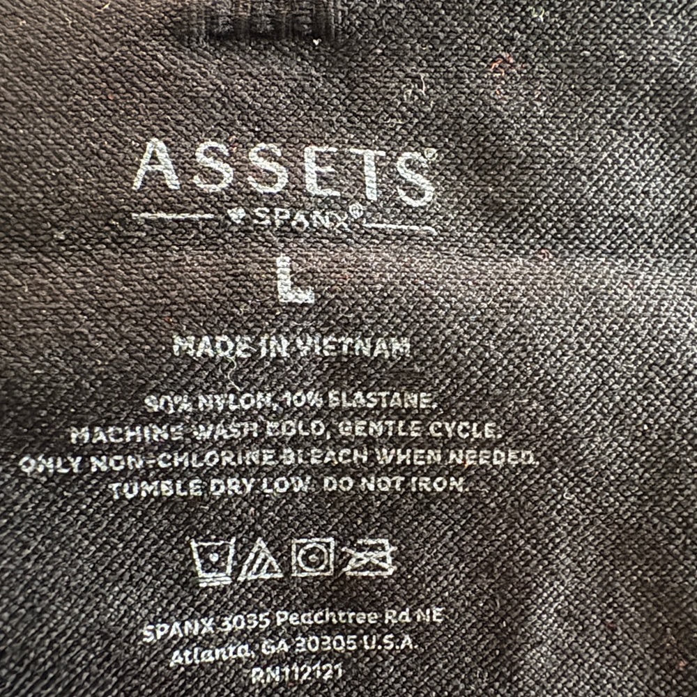 SPANX Assets  High-waist shaping leggings black size large
